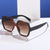 Damen stilvolle Oversized-Sonnenbrille mit elegantem eckigem Rahmen Karnz