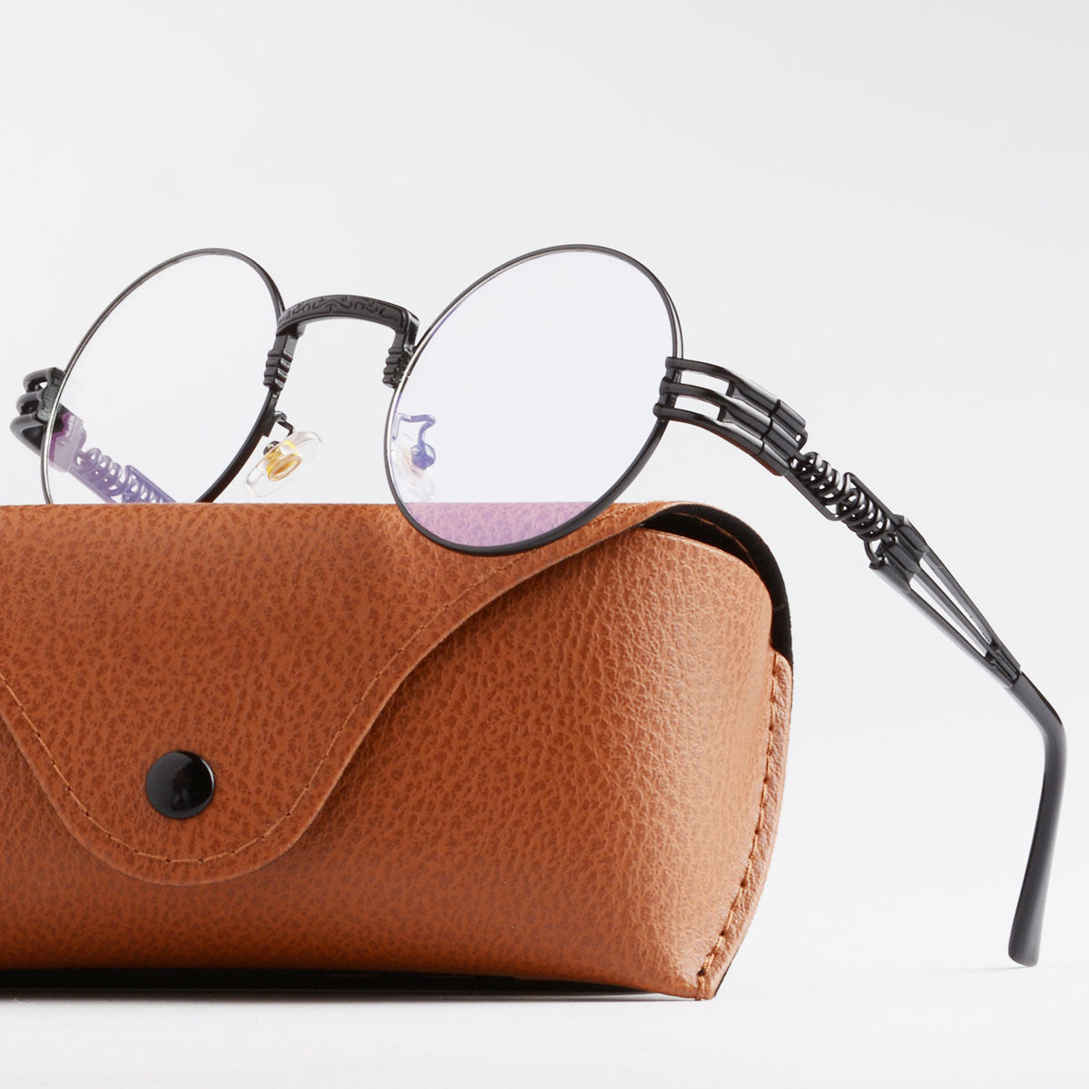 Damen Künstlerische Rundbrille Karnz
