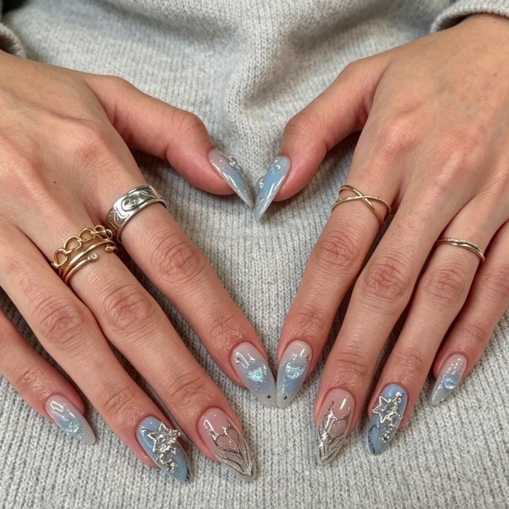 Künstlerisches Press-On Nail Art Set Karnz