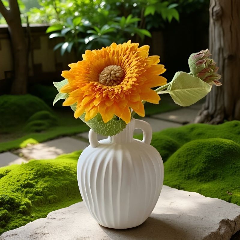 Elegante Sonnenblumen Dekorative Vase