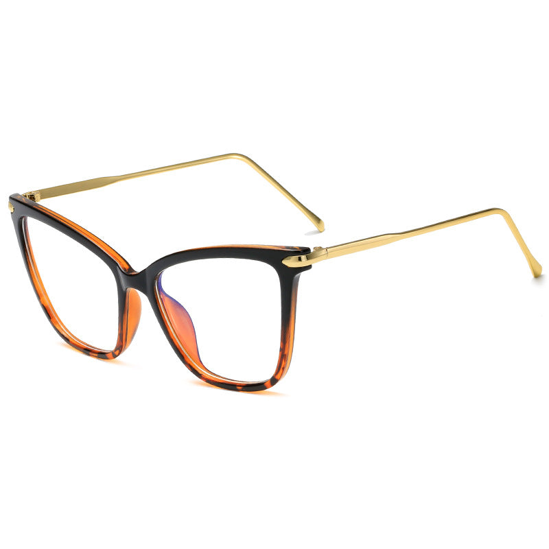 Damen Cat-Eye Brille mit filigranem Metallrahmen Karnz