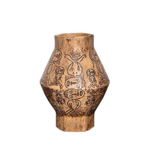 Dekorative Gravierte Keramikvase