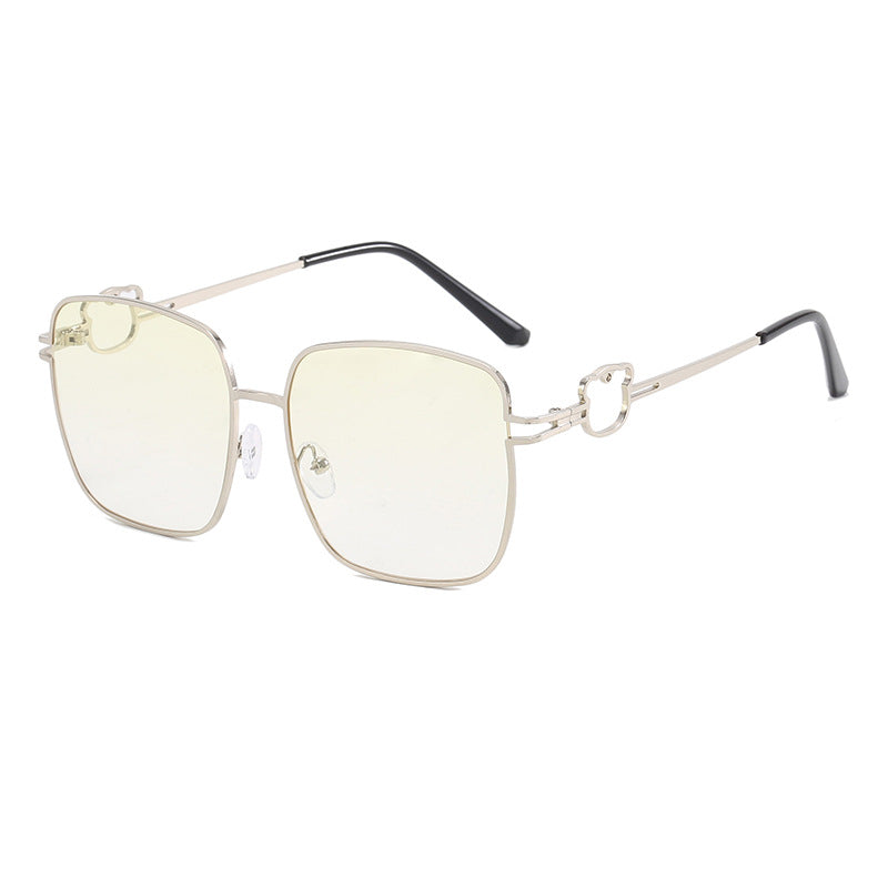 Damen modische quadratische Brille mit einzigartigen Akzenten Karnz