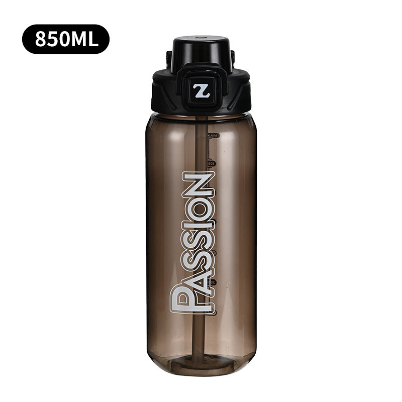 Damen Trinkflasche mit integriertem Messsystem und Flip-Top-Verschluss Karnz