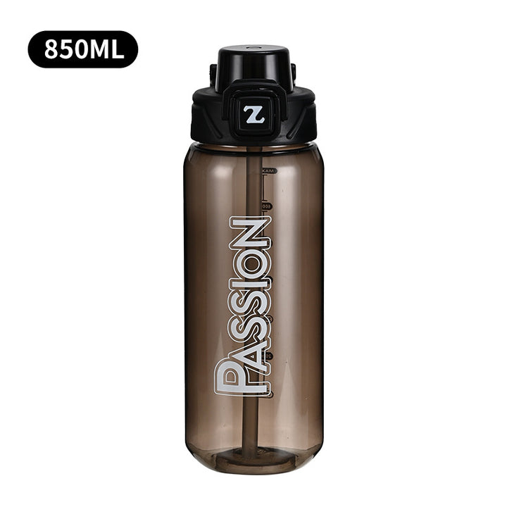 Damen Trinkflasche mit integriertem Messsystem und Flip-Top-Verschluss Karnz