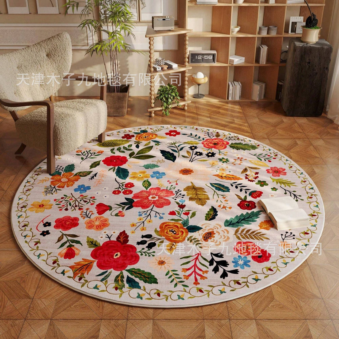 Runder Floraler Teppich