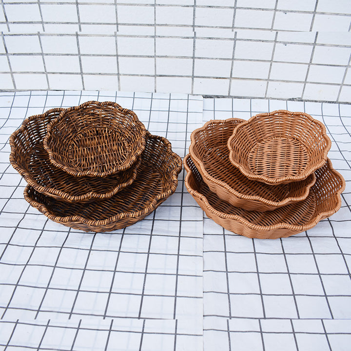 Multi-Tiered Geflochtenes Korbset Karnz