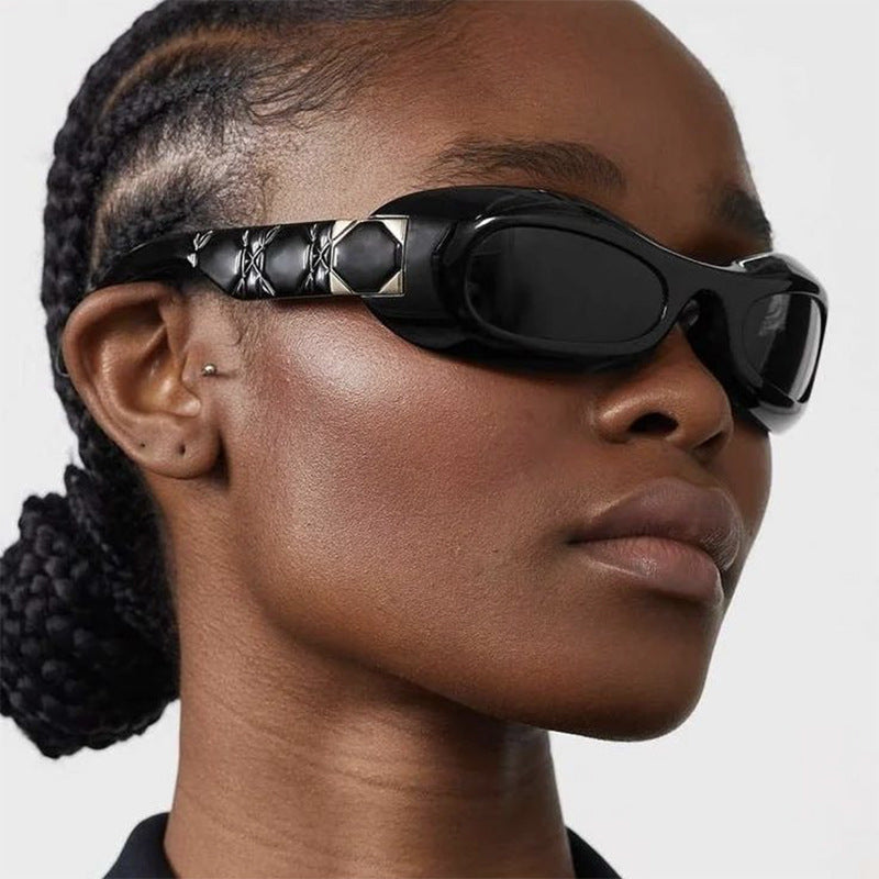 Damen Retro-inspirierte Sonnenbrille mit stylischem Rahmen und UV-Schutz Karnz