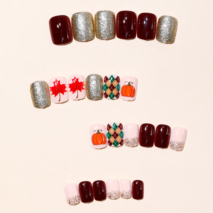 Saisonales herbstliches Nagelkunst-Set Karnz