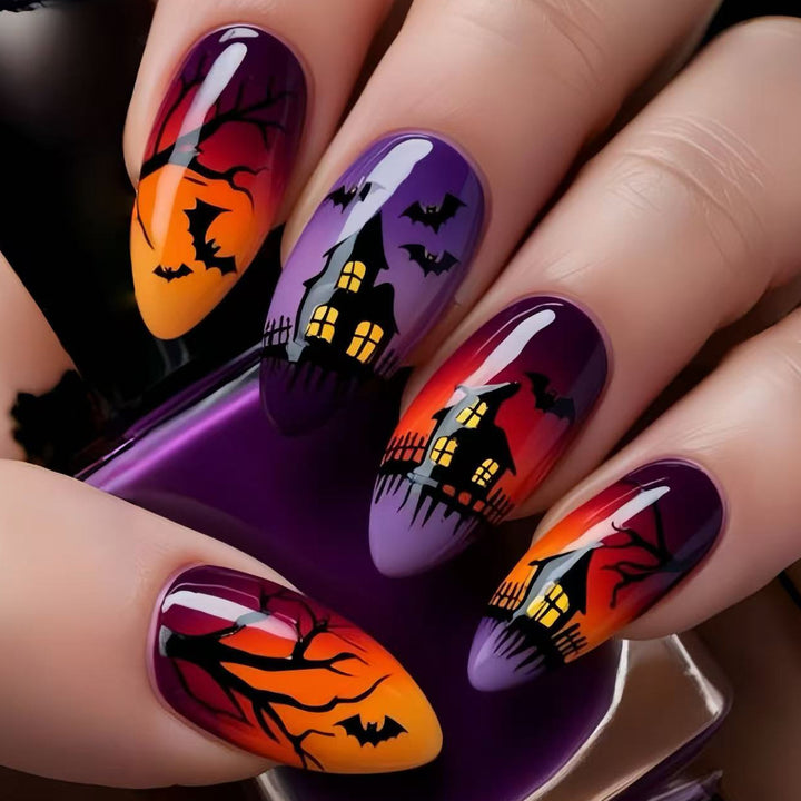 Haunted Night-Themen Nagelkunst Erweiterungen Karnz