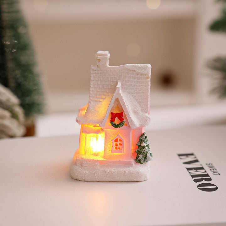 Beleuchtetes Weihnachtsdorf Haus Deko Karnz