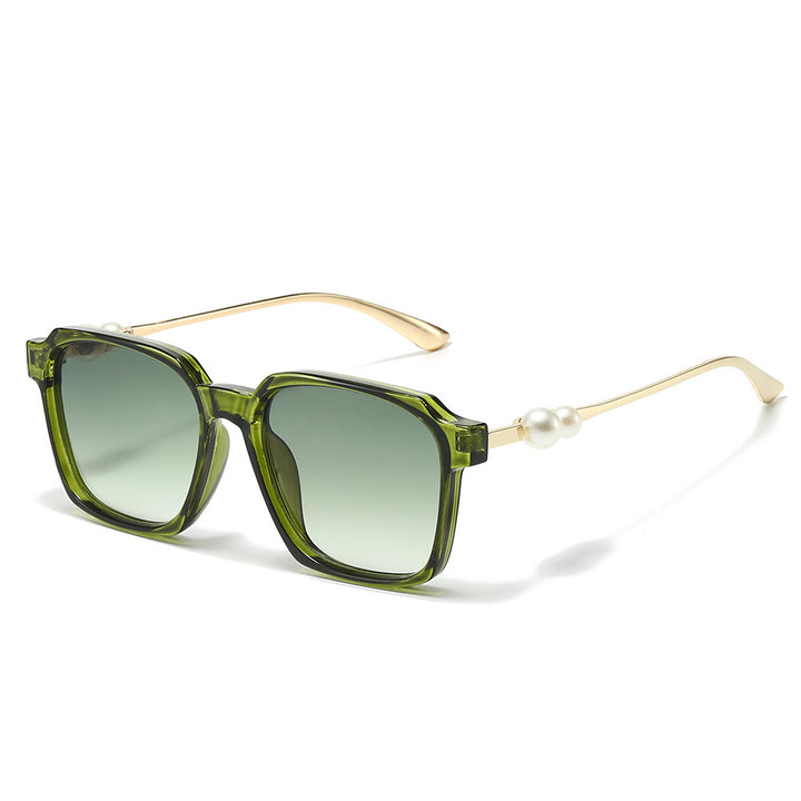 Chice quadratische Sonnenbrille mit Perlenakzenten Karnz