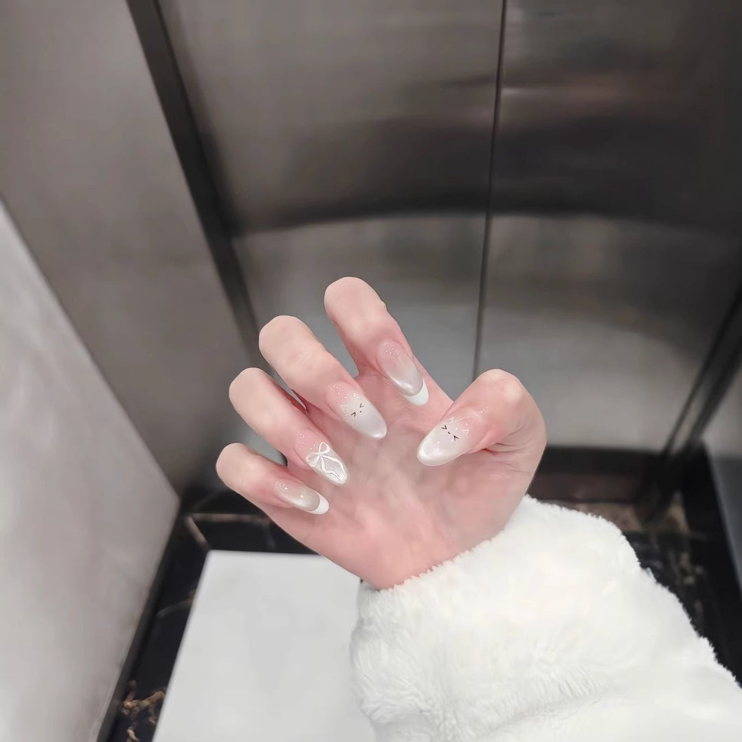 Künstlerische Französische Spitzen Nagelverstärkungen