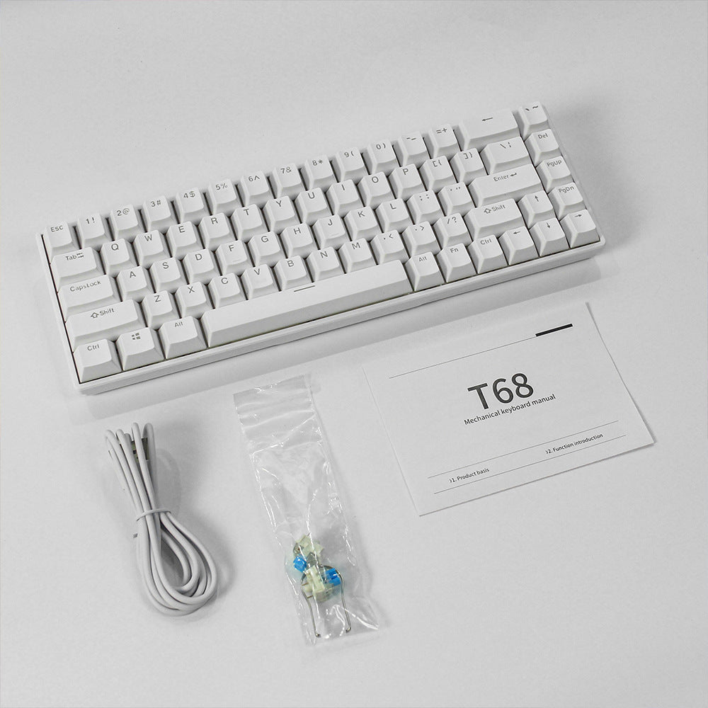 Kompakte RGB mechanische Tastatur mit anpassbaren Tasten Karnz