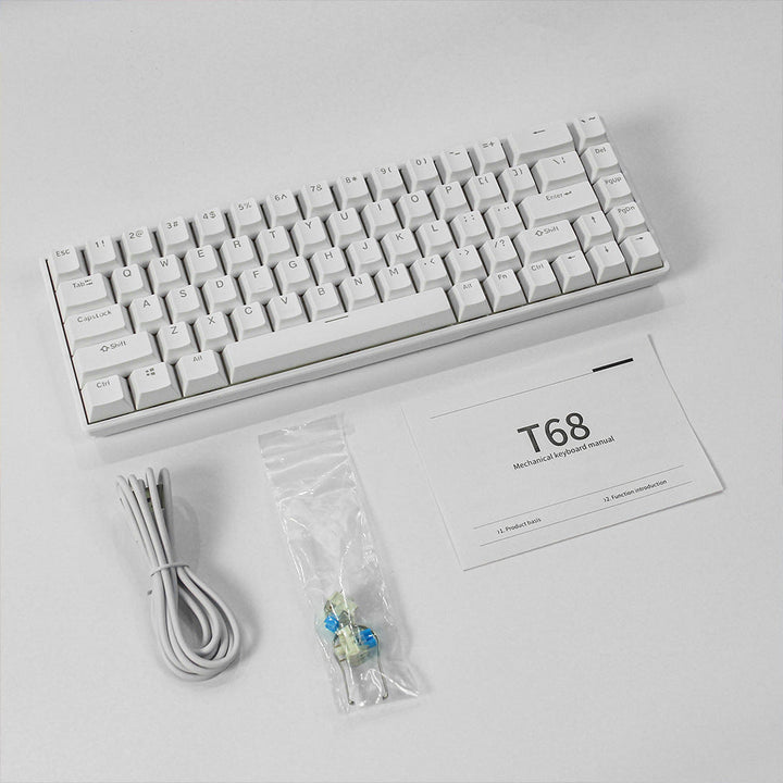 Kompakte RGB mechanische Tastatur mit anpassbaren Tasten Karnz