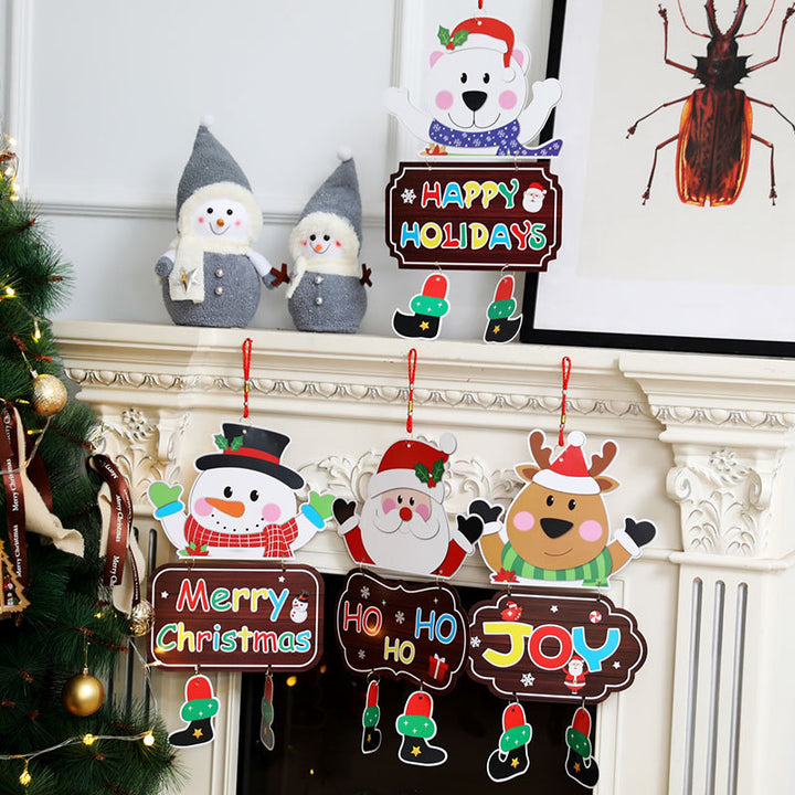 Dekoratives Weihnachts-Schneemann-Schild Karnz