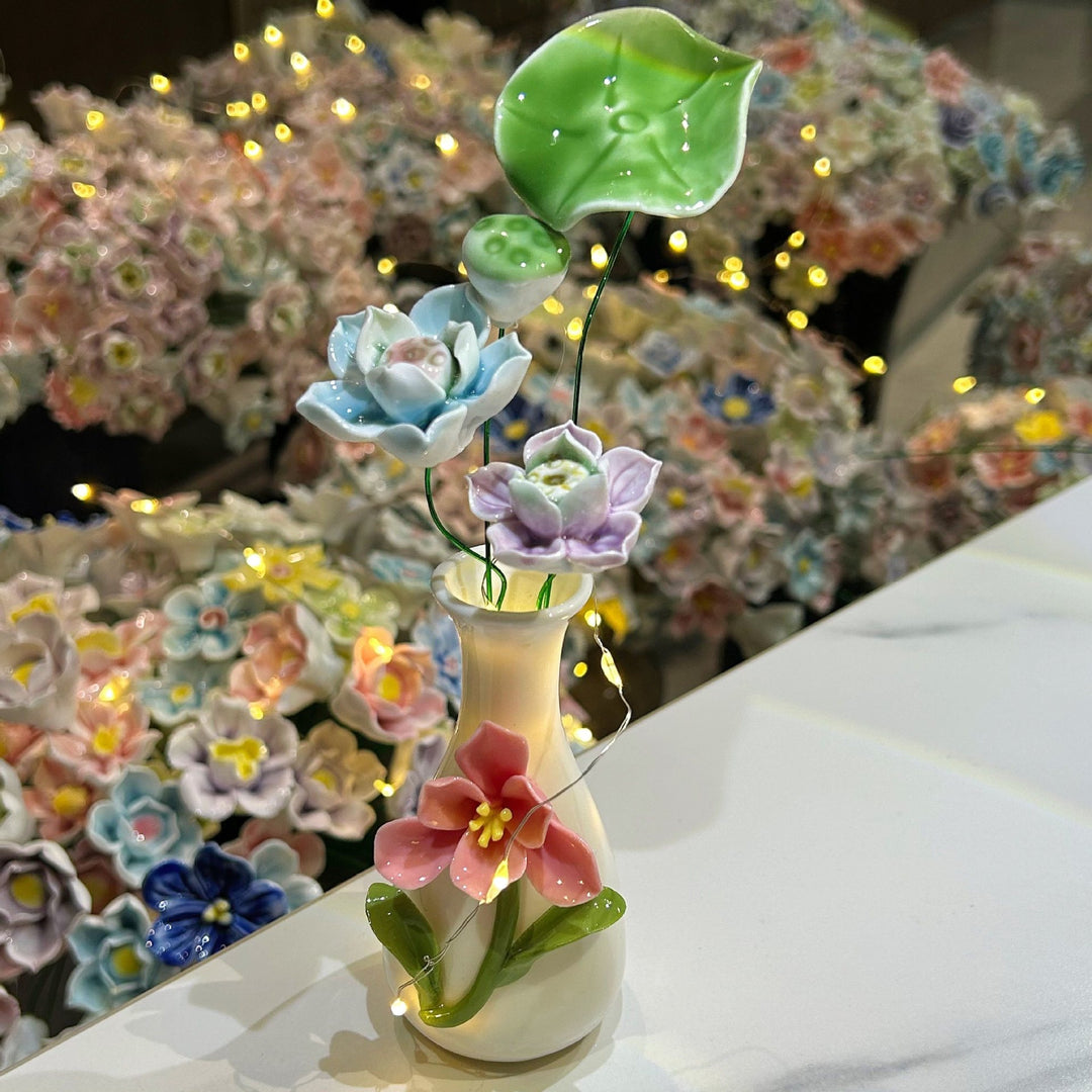 Dekorativer Keramikk Blumen Vase