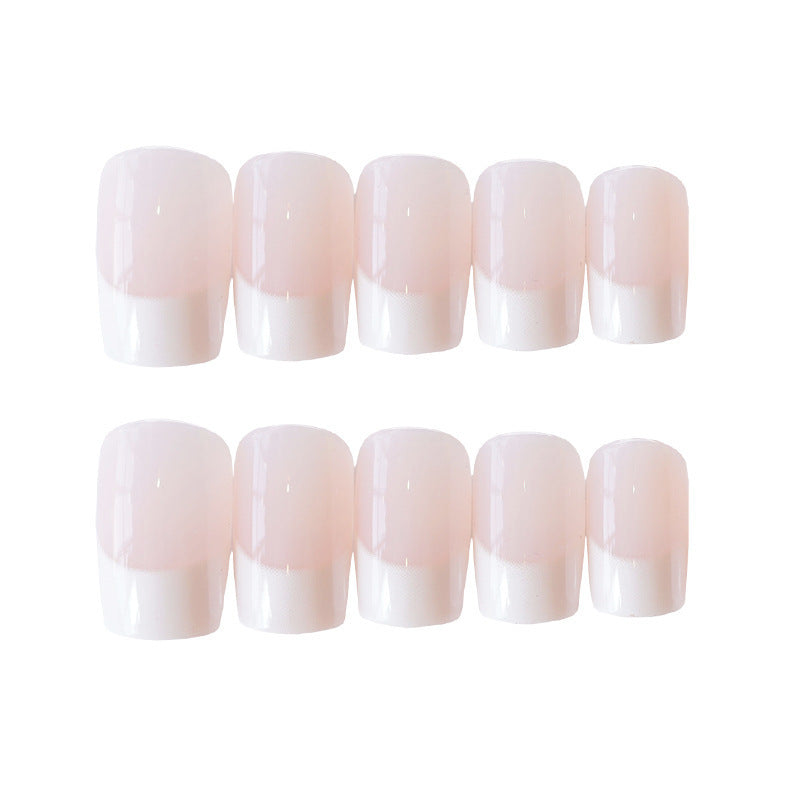Premium French Tip Press-On Nail Art Karnz