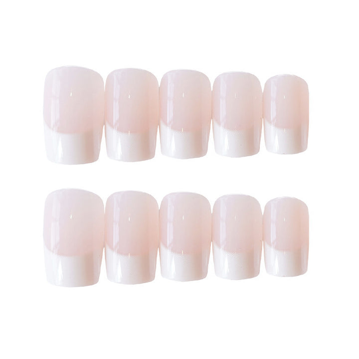 Premium French Tip Press-On Nail Art Karnz