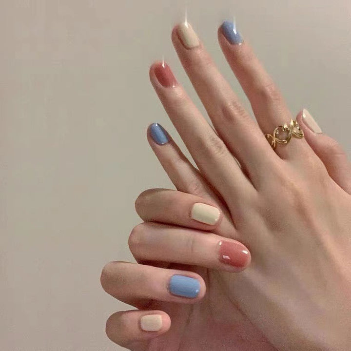 Künstlerisches Multi-Farben Press-On Nagelset