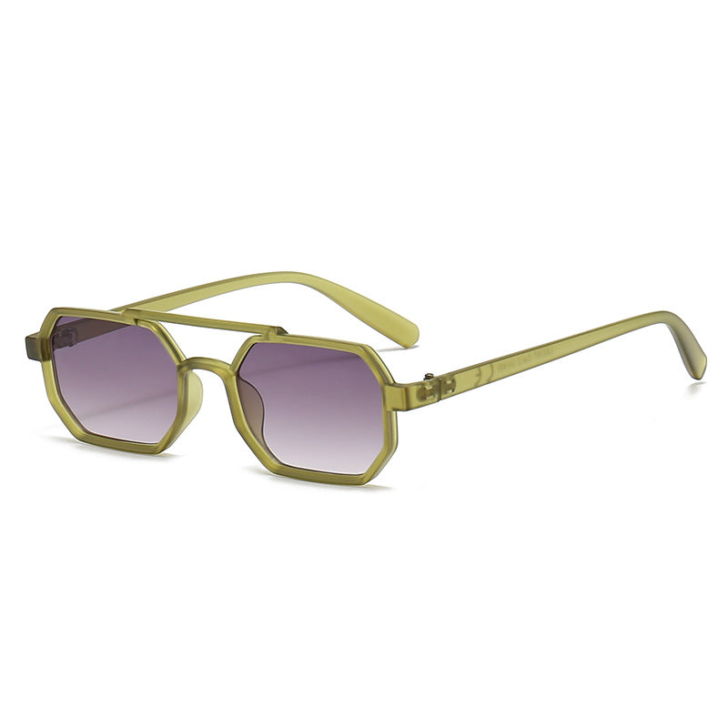 Damen modische Sonnenbrille im innovativen Achtkant-Design Karnz