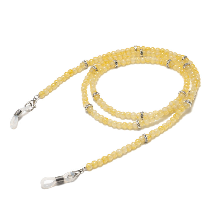 Elegante Perlen Brillenhalter Kette Karnz