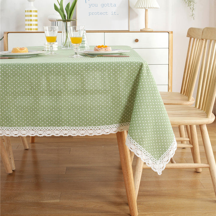 Punkte Spitze Trim Tischdecke