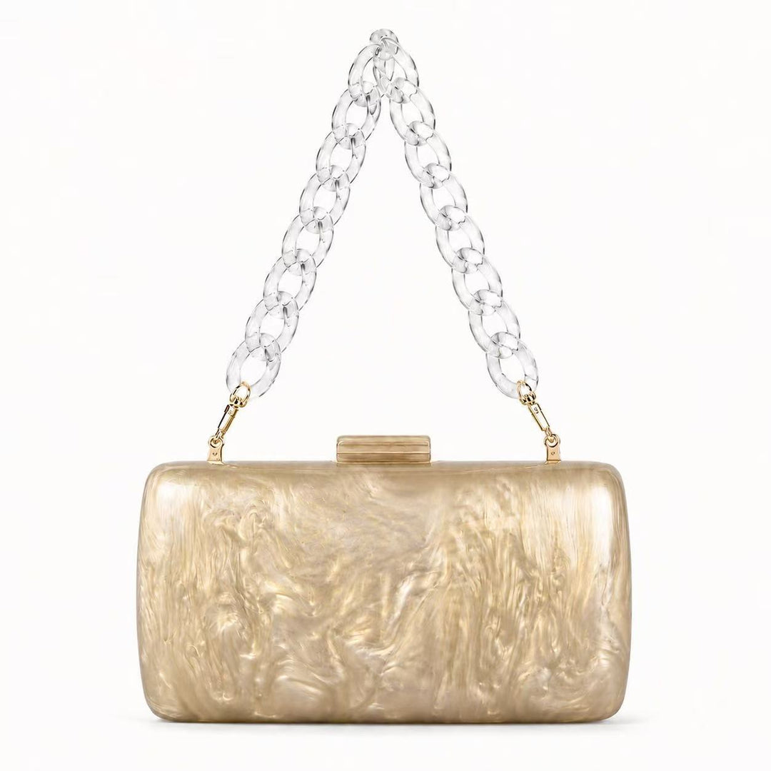 Geometrische Acryl-Clutch