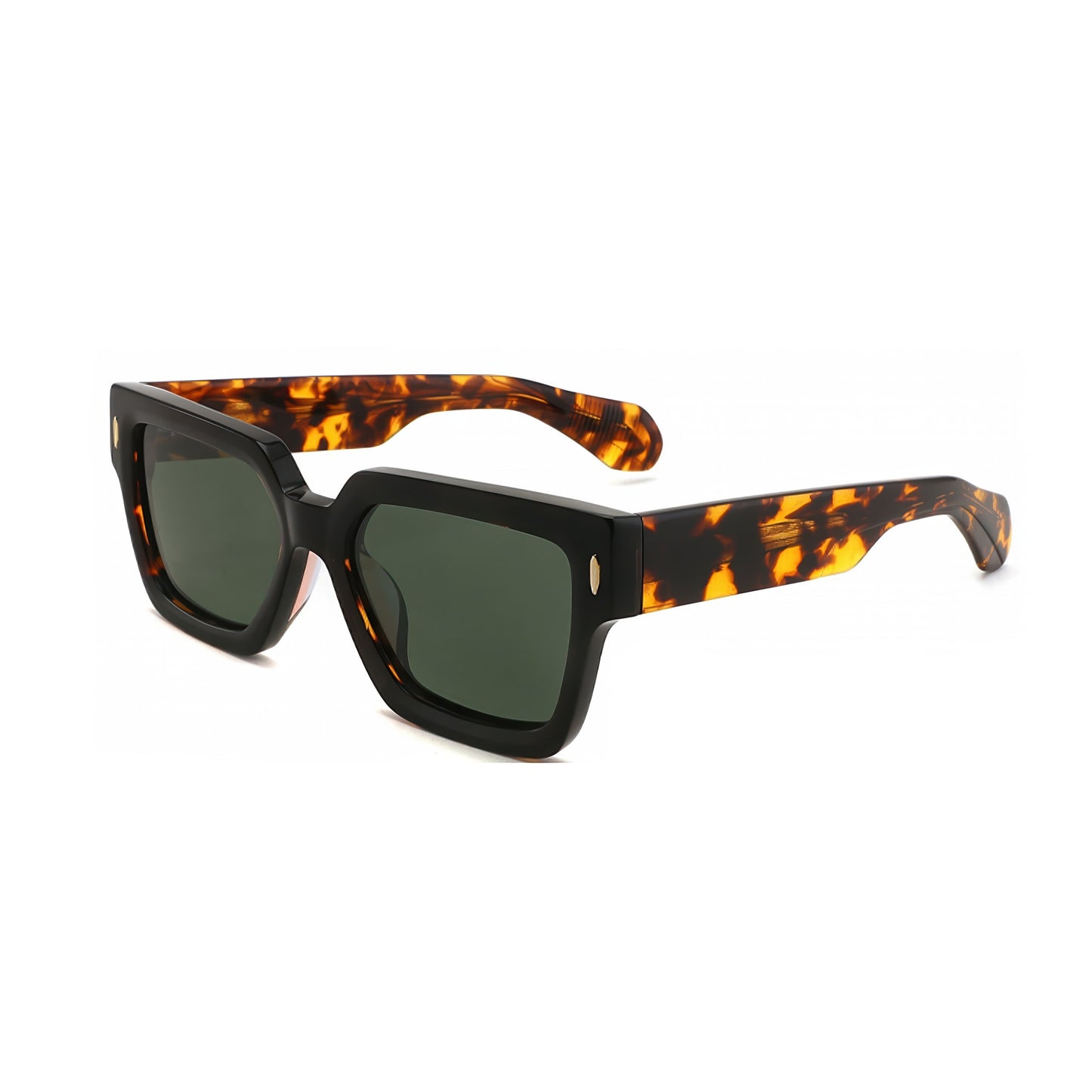 Damen modische Sonnenbrille im modernen, transparenten Hybrid-Design Karnz