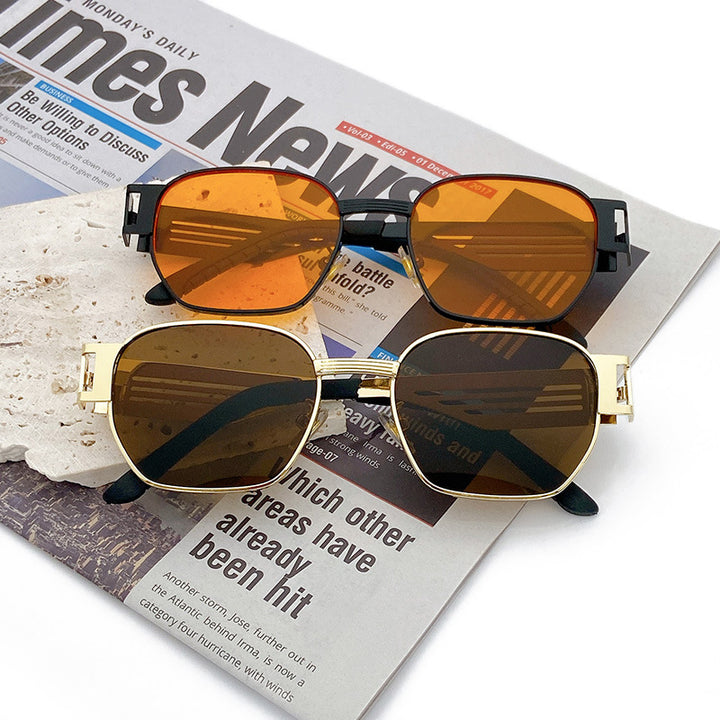 Stilvolle Oversized Sonnenbrille Im Modernen Metalldesign Karnz