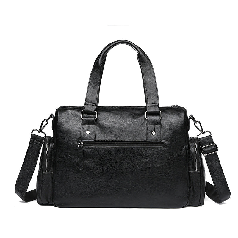 Premium Leder Reis Duffel Tasche Karnz
