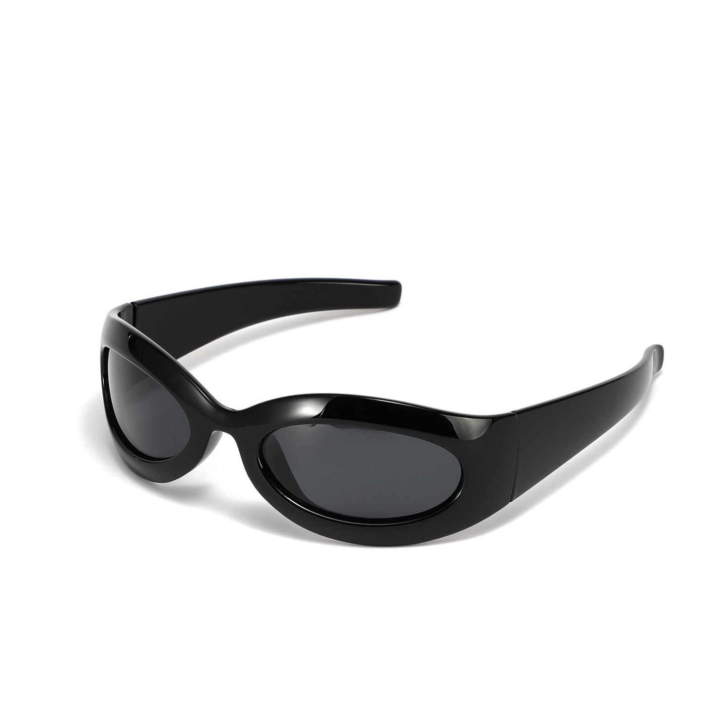 Damen modische retro Sonnenbrille im trendigen ovalen Design Karnz