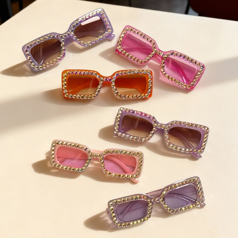 Dekorativer mit Strass besetzter Sonnenbrille Karnz