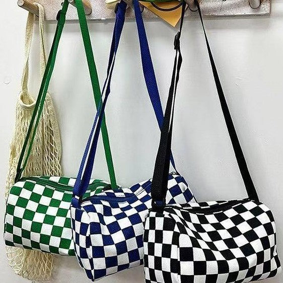 Stylische Schachbrett-Crossbody