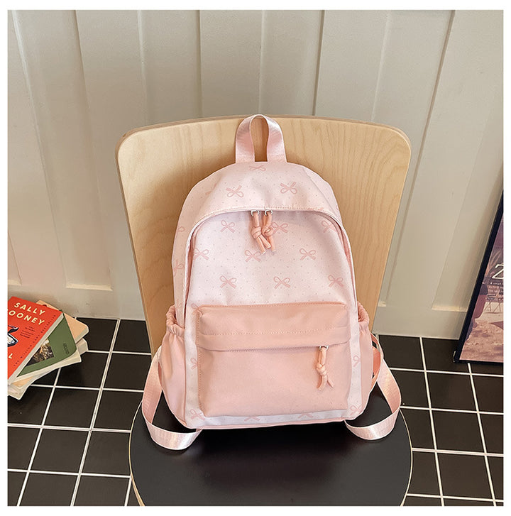 Niedlicher Alltagsrucksack mit Aufgestickten Schleifen Karnz