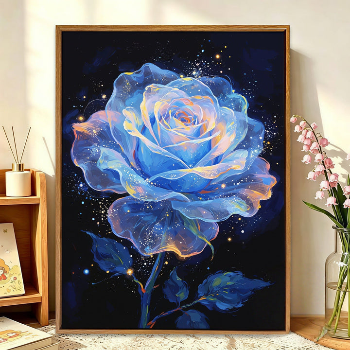Florale Galaxie Leinwandkunst Karnz