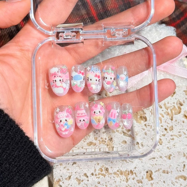 Künstlerisches Ombre Glitter Nagelkunst Set Karnz
