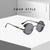 Damen runde Sonnenbrille mit luxuriösem Goldrahmen und dekorativen Elementen Karnz