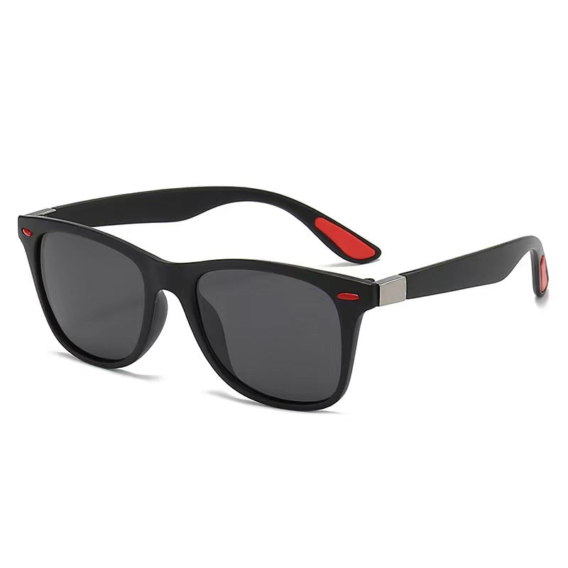 Damen stilvolle Retro-Sonnenbrille mit robustem Gestell Karnz