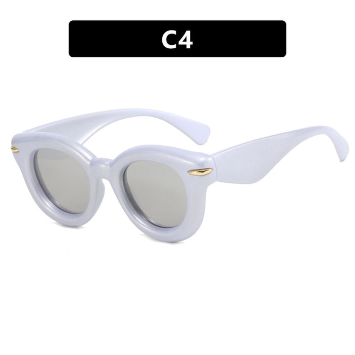 Damen Cat-Eye Sonnenbrille mit extravagantem Rahmen und schützendem UV-Schutz Karnz