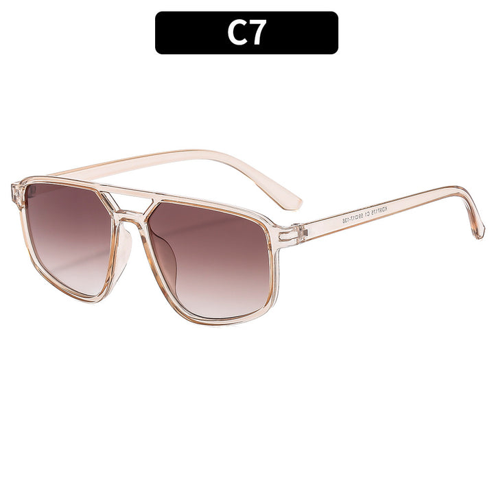 Trendy Minimalistische Rechteck-Sonnenbrille