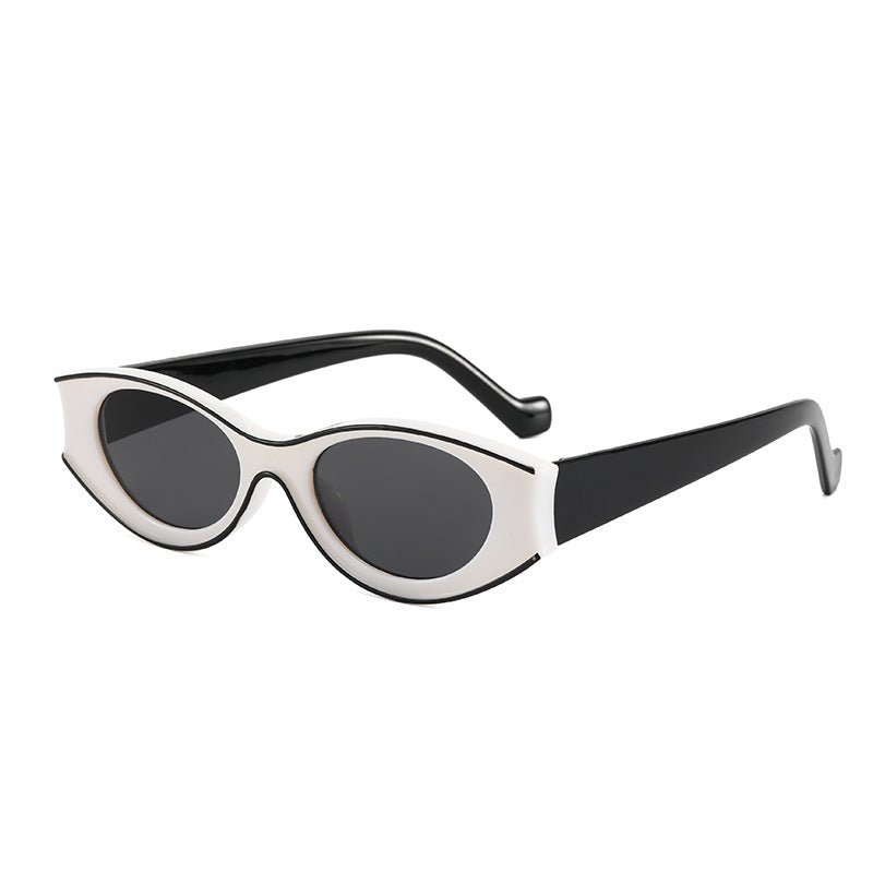 Damen Cat-Eye Sonnenbrille mit kontrastierendem Rahmendesign Karnz