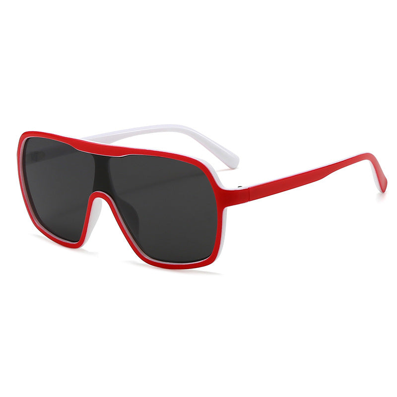 Damen oversized Fashion Sonnenbrille im Retro-Stil Karnz