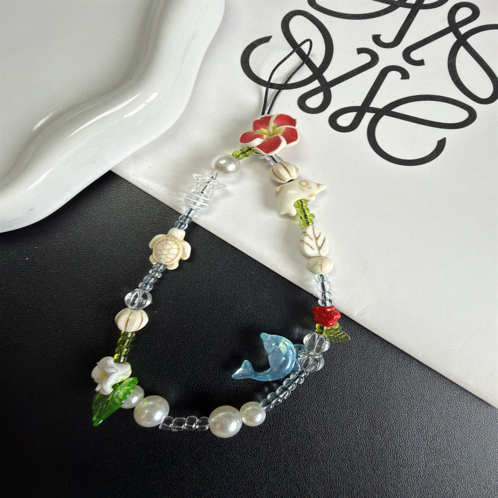 Handgemachter, von der Natur inspirierter, beaded Brillenhalter Karnz