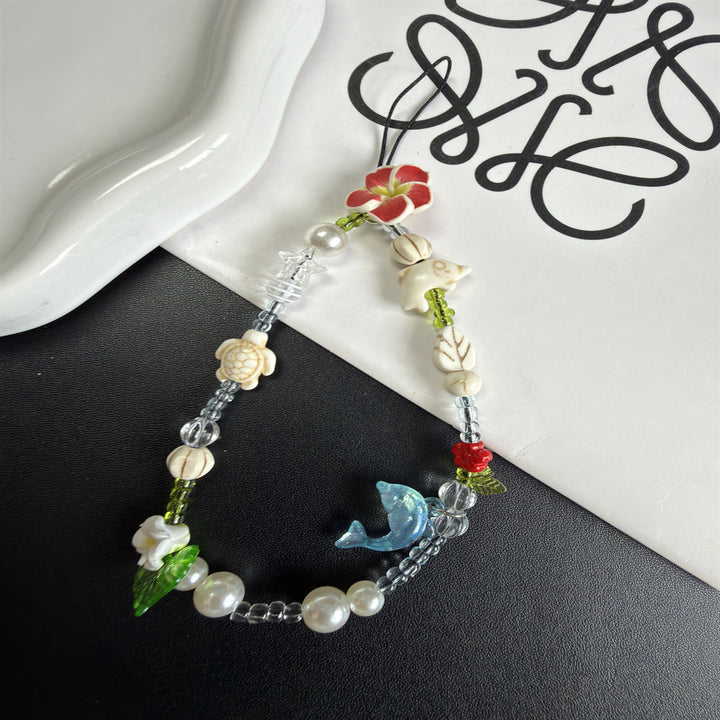 Handgemachter, von der Natur inspirierter, beaded Brillenhalter Karnz