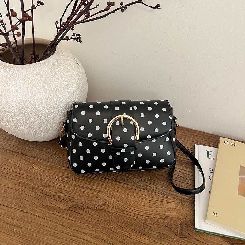 Polka Dot Muster Schultertasche