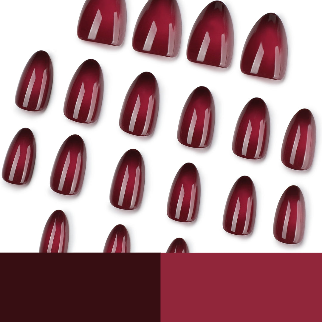 Elegante Stiletto-Nägel mit sanftem Farbverlauf Karnz