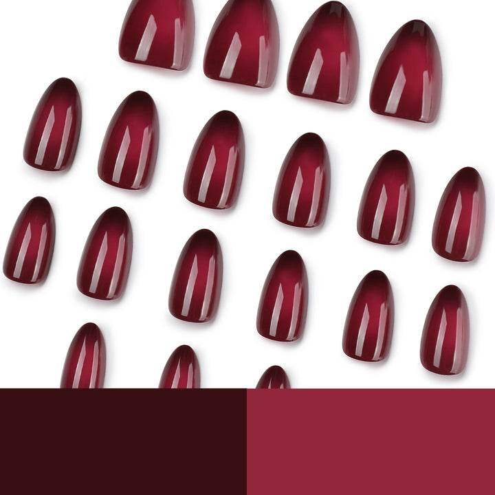 Elegante Stiletto-Nägel mit sanftem Farbverlauf Karnz