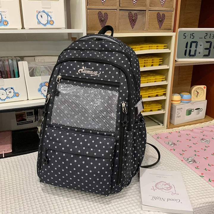 Stilvolles sternbedrucktes multifunktionales Rucksack Karnz
