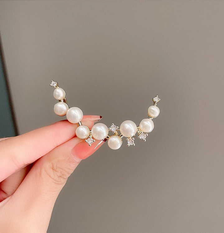 Elegante Perlenohrringe Karnz